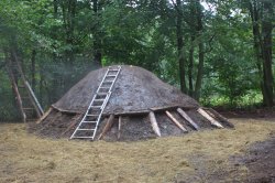 Der Meiler in der Abkühlphase